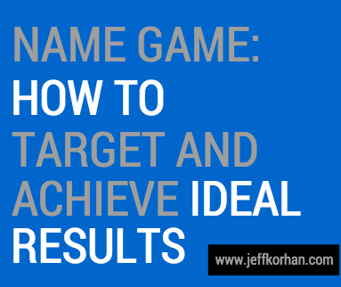 Name Game: How to Target and Achieve Ideal Results